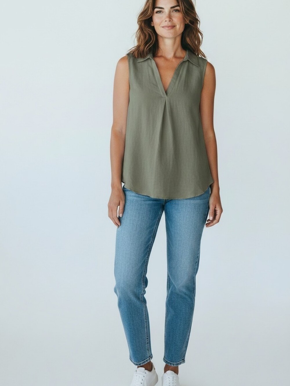 Olive green Fashion blouse size L